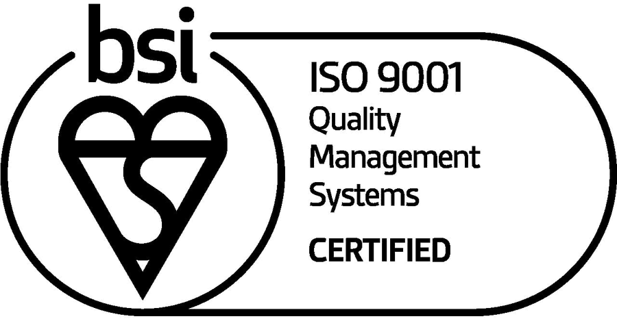 BSI ISO 9001 Quality Management Systems Certified